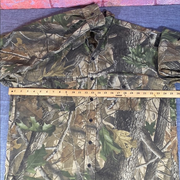 Ranger XL Camouflage Button-Up Shirt Long Sleeve 100% Cotton Hunting Outdoor - Picture 10 of 13